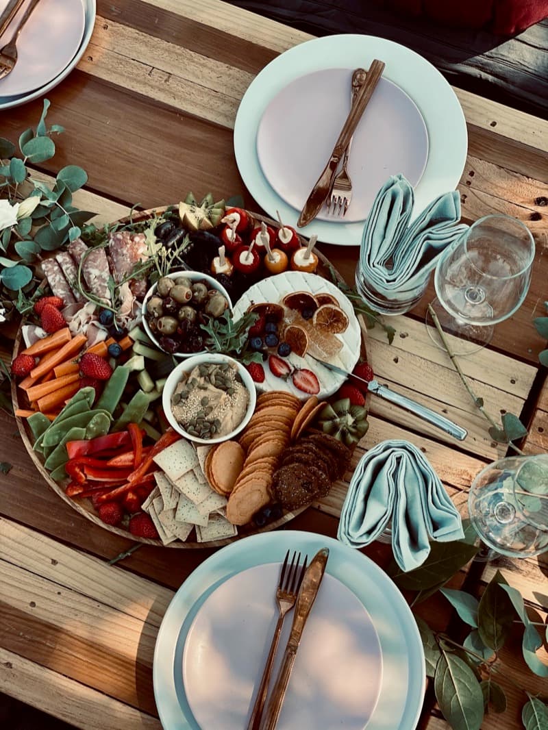 Outdoor Adelaide grazing table setup